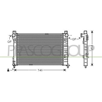 Radiateur, refroidissement du moteur PRASCO OEM 2035002303