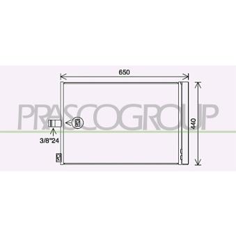 Condenseur, climatisation PRASCO ME030C002
