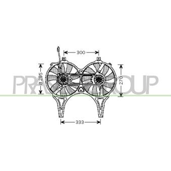 Ventilateur, refroidissement du moteur PRASCO ME035F003
