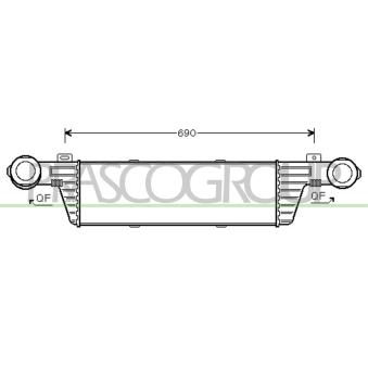 Intercooler, échangeur PRASCO ME035N003