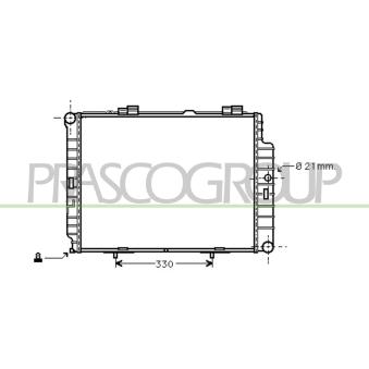Radiateur, refroidissement du moteur PRASCO ME035R024