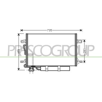 Condenseur, climatisation PRASCO ME039C001