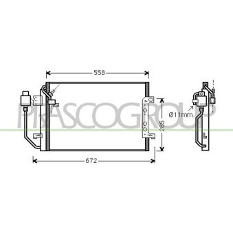 Condenseur, climatisation PRASCO OEM 1685000254