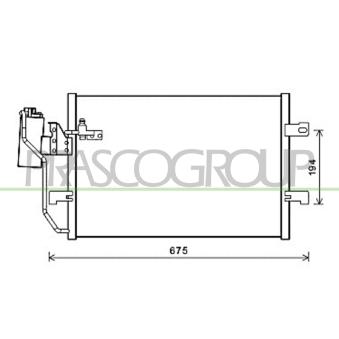 Condenseur, climatisation PRASCO OEM A1685000854
