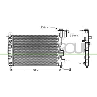 Radiateur, refroidissement du moteur PRASCO OEM 1685000302