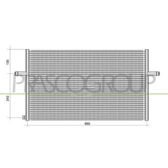 Radiateur, refroidissement du moteur PRASCO ME350R001