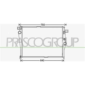 Radiateur, refroidissement du moteur PRASCO ME442R003 pour MERCEDES-BENZ CLASSE C C 200 BlueTEC / d - 136cv
