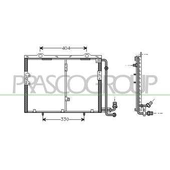 Condenseur, climatisation PRASCO OEM A2028300970