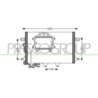 Condenseur, climatisation PRASCO OEM A2115000554