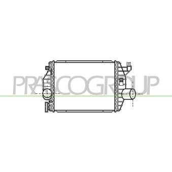 Intercooler, échangeur PRASCO [ME907N001]