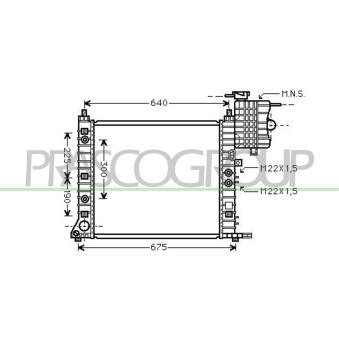Radiateur, refroidissement du moteur PRASCO OEM 6385012201