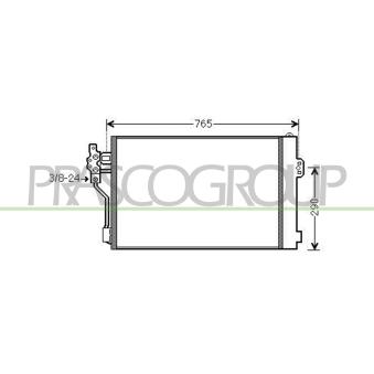 Condenseur, climatisation PRASCO OEM 6398350800 Condenseur, climatisation PRASCO OEM 6398350800