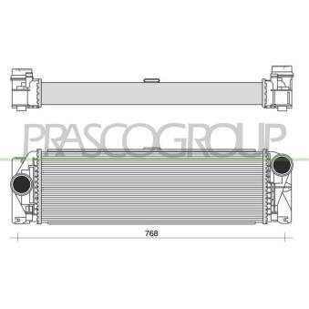 Intercooler, échangeur PRASCO ME923N003