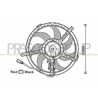 Ventilateur, refroidissement du moteur PRASCO MN308F002