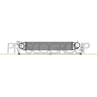 Intercooler, échangeur PRASCO MN308N001