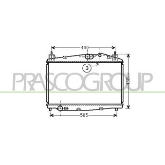 Radiateur, refroidissement du moteur PRASCO MZ309R004