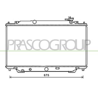 Radiateur, refroidissement du moteur PRASCO MZ332R001