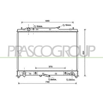 Radiateur, refroidissement du moteur PRASCO MZ806R001