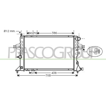 Radiateur, refroidissement du moteur PRASCO OEM 09192578