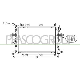 Radiateur, refroidissement du moteur PRASCO OEM 9201018