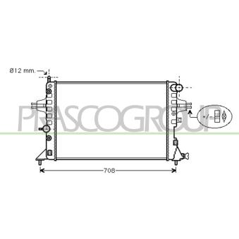 Radiateur, refroidissement du moteur PRASCO OEM 9119482