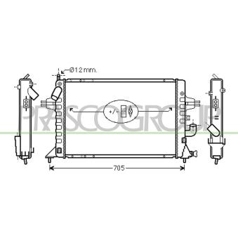 Radiateur, refroidissement du moteur PRASCO [OP017R009]