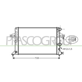 Radiateur, refroidissement du moteur PRASCO OEM 1300258 Radiateur, refroidissement du moteur PRASCO OEM 1300258