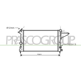 Radiateur, refroidissement du moteur PRASCO OEM 90264491