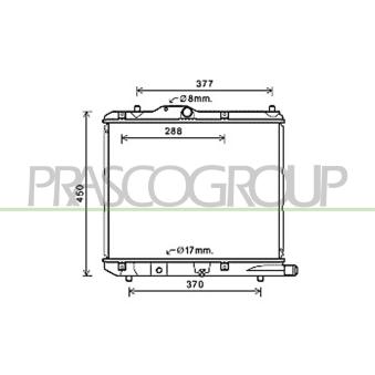 Radiateur, refroidissement du moteur PRASCO OEM 4708718