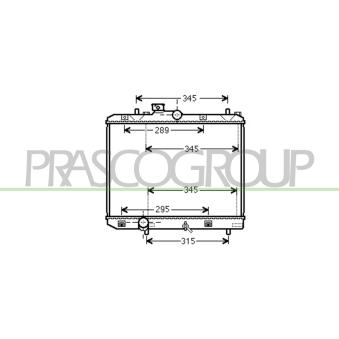 Radiateur, refroidissement du moteur PRASCO OP305R002