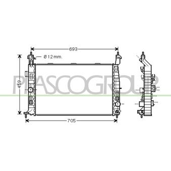 Radiateur, refroidissement du moteur PRASCO OEM 1300255
