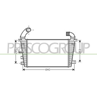 Intercooler, échangeur PRASCO OP410N005