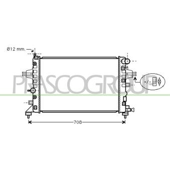 Radiateur, refroidissement du moteur PRASCO OEM 1300265