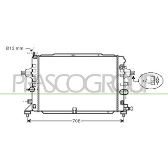 Radiateur, refroidissement du moteur PRASCO OP414R005