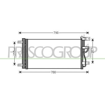 Condenseur, climatisation PRASCO OP810C002