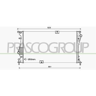 Radiateur, refroidissement du moteur PRASCO OEM 4406359