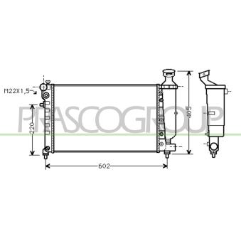 Radiateur, refroidissement du moteur PRASCO OEM 133001