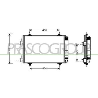 Condenseur, climatisation PRASCO OEM 6455AC