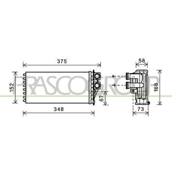 Système de chauffage PRASCO PG520H001 pour CITROEN DS5 1.6 HDi - 115cv