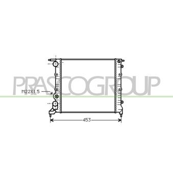 Radiateur, refroidissement du moteur PRASCO OEM 7701034768