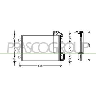 Condenseur, climatisation PRASCO OEM 7700434883