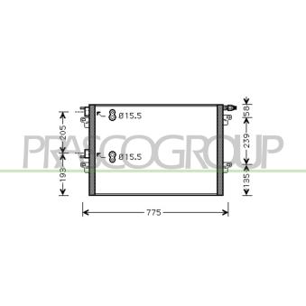 Condenseur, climatisation PRASCO OEM 8200332851