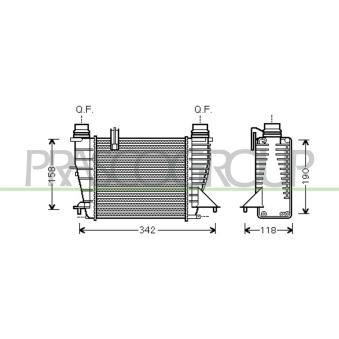 Intercooler, échangeur PRASCO OEM 144618748R Intercooler, échangeur PRASCO OEM 144618748R