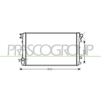 Radiateur, refroidissement du moteur PRASCO OEM 7701066109
