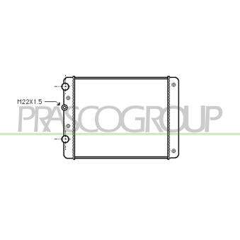 Radiateur, refroidissement du moteur PRASCO OEM 6N0121253K