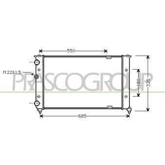 Radiateur, refroidissement du moteur PRASCO [ST027R008]