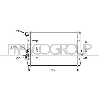 Radiateur, refroidissement du moteur PRASCO ST420R006