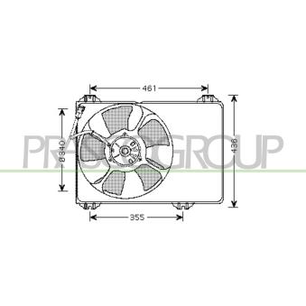 Ventilateur, refroidissement du moteur PRASCO SZ034F001