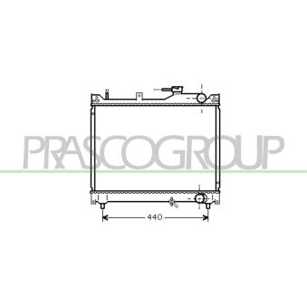 Radiateur, refroidissement du moteur PRASCO OEM 1770066D01