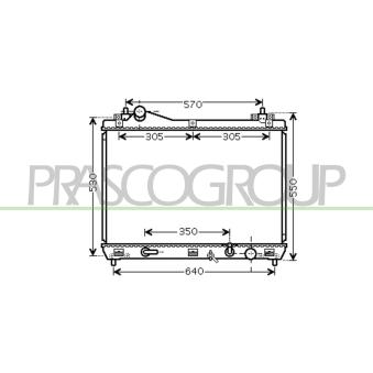 Radiateur, refroidissement du moteur PRASCO SZ056R002